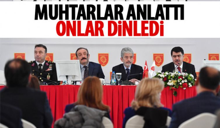 Muhtarlar dertlerini anlattı