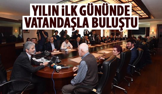 Mustafa Tuna yılın ilk gününde vatandaşlarla buluştu