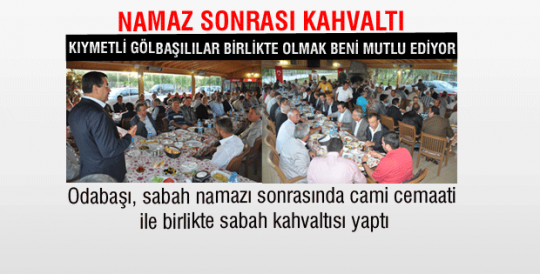  Namaz sonrası kahvaltı