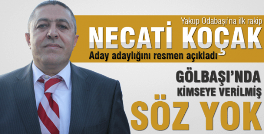 Necati Koçak adaylığını açıkladı