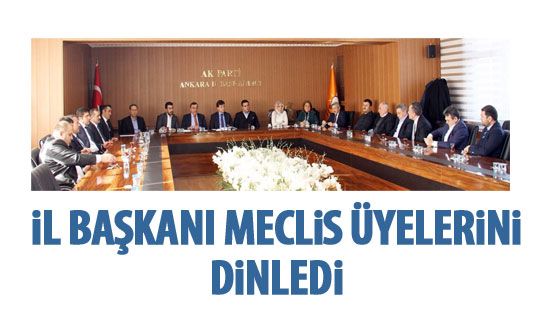 Nedim Yamalı meclis üyelerini dinledi