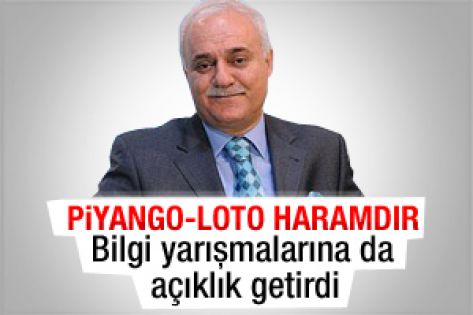 Nihat Hatipoğlu: Piyango ve loto haramdır 