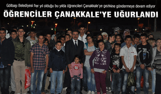 Öğrenciler Çanakkale'ye uğurlandı