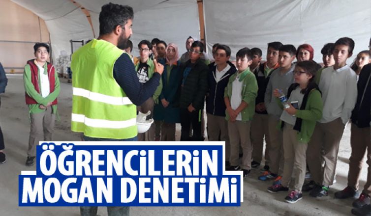 Öğrenciler Mogan Gölü'ndeki temizlik çalışmalarını inceledi