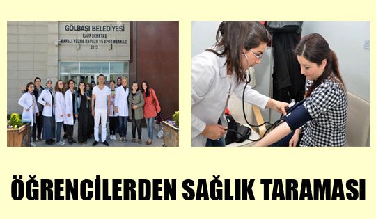 Öğrencilerden Sağlık Taraması 