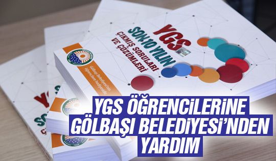 Öğrencilere YGS kitabı yardımı