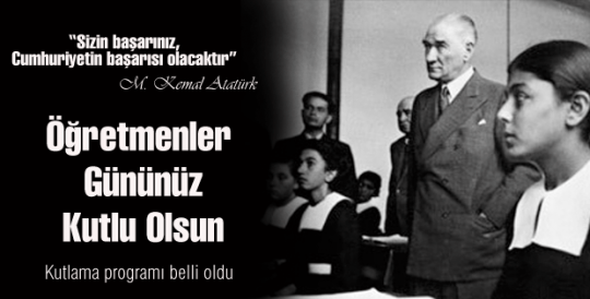 Öğretmenler Günü Kutlanacak