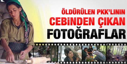 Öldürülen PKK'lının üzerinden çıkan fotoğraflar