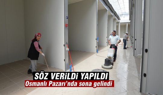 Osmanlı Halk Pazarı'nda son rötuşlar