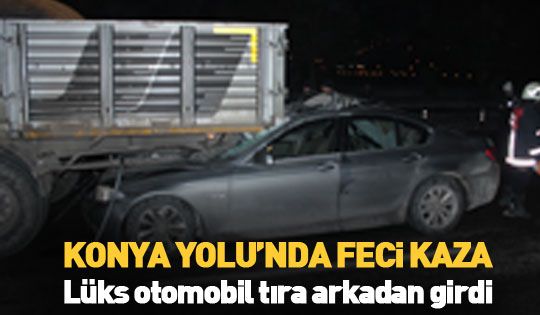 Otomobil tıra arkadan çarptı: 1 yaralı