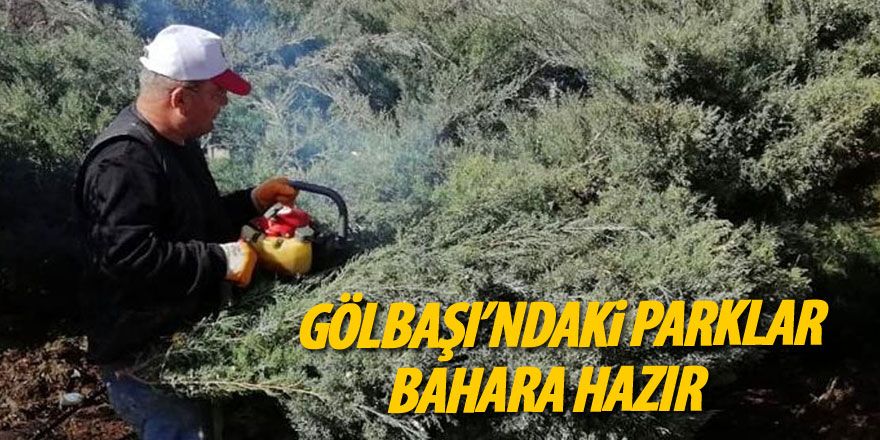 Parklar bahara hazır