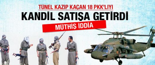 PKK'lıların firarında müthiş iddia