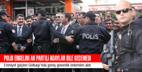 Polis engelini geçemediler...