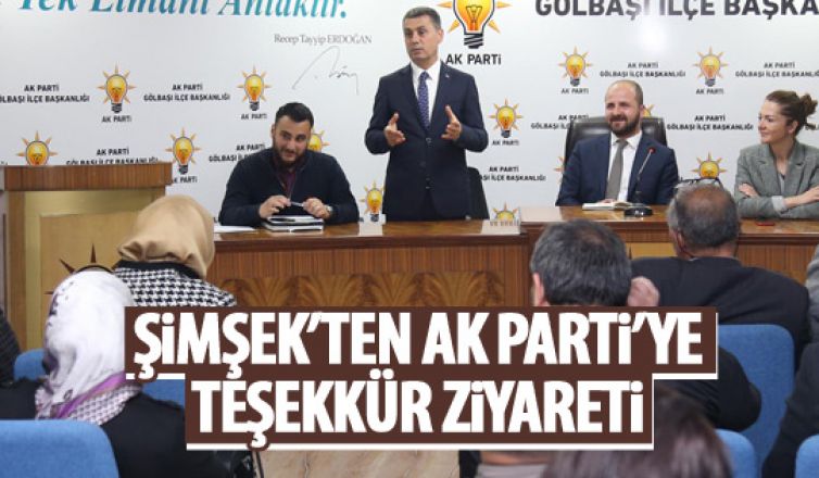 Ramazan Şimşek'ten AK Parti'ye ziyaret