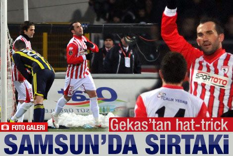 Samsun Fener'i Gekas'la dağıttı 