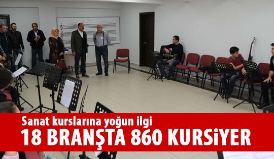 Sanat kurslarına yoğun ilgi