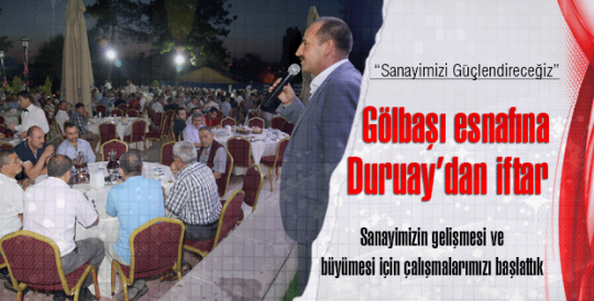 Sanayi esnafına Duruay’dan iftar