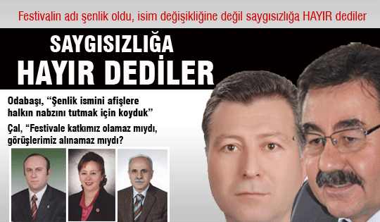 Saygısızlığa HAYIR dediler