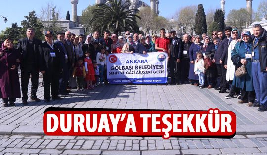 Şehit aileleri ve gazilerden Duruay'a teşekkür