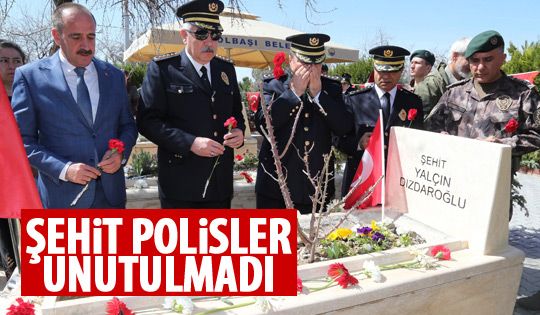 Şehit polisler unutulmadı