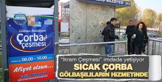 Sıcak çorba Gölbaşılıların hizmetinde