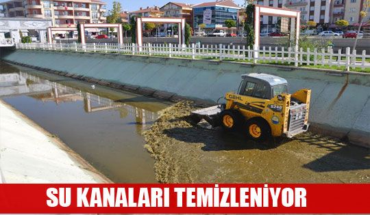 SU KANALARI TEMİZLENİYOR