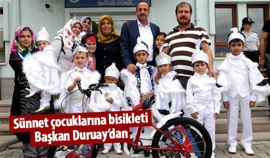  Sünnet Çocukları’na Bisikletler Başkan’dan