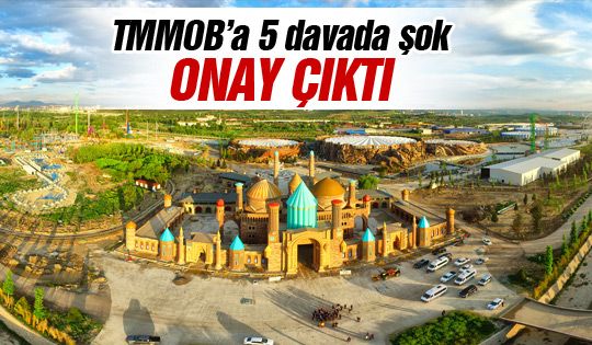 TBMMOB'a 5 davada şok