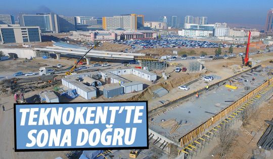 Teknokent'te köprü göründü