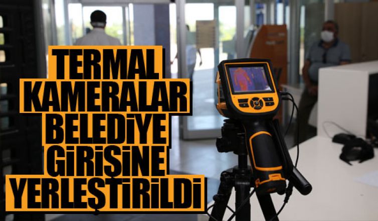 Termal kameralar ile Gölbaşı Belediyesi girişleri kontrol ediliyor…