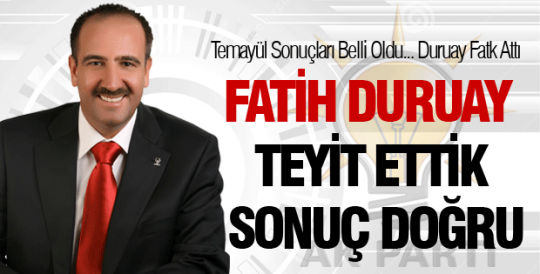 TEYİT ETTİK, SONUÇLAR DOĞRU