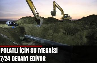 Polatlı için su mesaisi 7/24 devam ediyor
