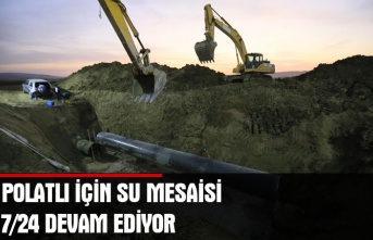 Polatlı için su mesaisi 7/24 devam ediyor