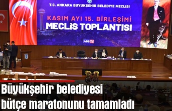 Büyükşehir belediyesi bütçe maratonunu tamamladı