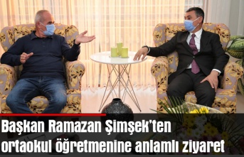 Gölbaşı Belediye Başkanı Ramazan Şimşek ortaokul öğretmeniyle buluştu…