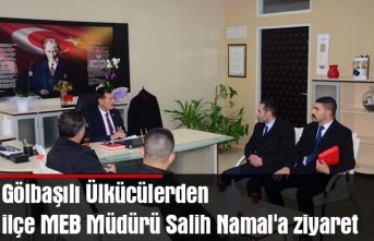 Gölbaşılı Ülkücülerden ilçe MEB Müdürü Salih Namal'a ziyaret