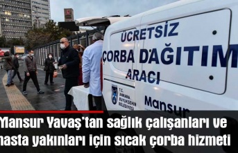 Mansur yavaş'tan sağlık çalışanları ve hasta yakınları için sıcak çorba hizmeti