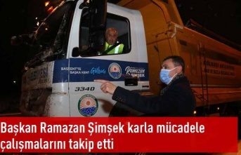 Başkan Şimşek’in Yoğun Kar Mesaisi