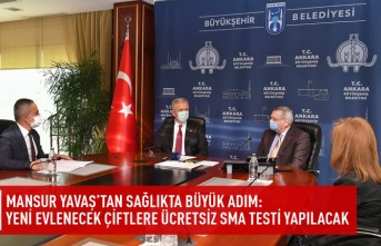 Mansur Yavaş'tan sağlıkta büyük adım: yeni evlenecek çiftlere ücretsiz SMA testi yapılacak