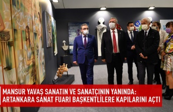 Mansur Yavaş sanatın ve sanatçının yanında: Artankara sanat fuarı başkentlilere kapılarını açtı