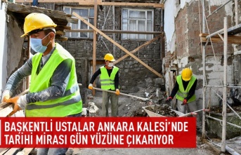 Başkentli ustalar Ankara kalesi'nde tarihi mirası gün yüzüne çıkarıyor