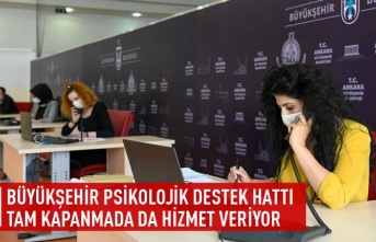 Büyükşehir psikolojik destek hattı tam kapanmada da hizmet veriyor