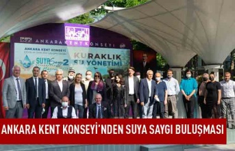 Ankara kent konseyi'nden suya saygı buluşması