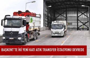 Başkent'te iki  yeni katı atık transfer istasyonu devrede