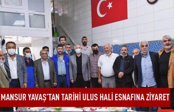 Mansur Yavaş'tan tarihi ulus hali esnafına ziyaret