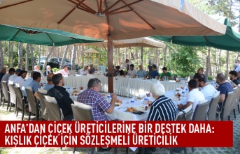 ANFA'dan çiçek üreticilerine bir destek daha: kışlık çiçek için sözleşmeli üreticilik