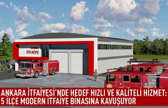 Ankara itfaiyesi'nde  hedef hızlı ve kaliteli hizmet: 5 ilçe modern itfaiye binasına kavuşuyor