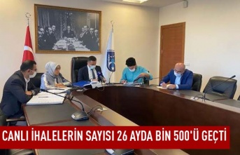 Canlı ihalelerin sayısı 26 ayda bin 500'ü geçti