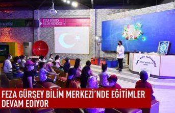 Feza Gürsey bilim merkezi'nde eğitimler devam ediyor