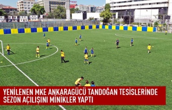 Yenilenen MKE Ankaragücü tandoğan tesislerinde sezon açılışını minikler yaptı
